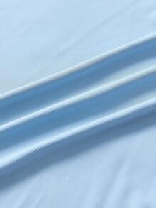 Officeau Men's Shirt, Men's Loose Fit Casual Business POLO Shirt, Fashion Knit Sweater, Casual T-Shirt With Turndown Collar, Short Sleeve Top - Baby Blue - View 5