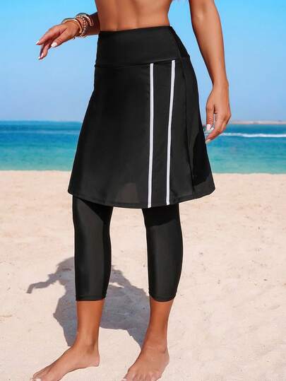 Swim Shayni 26SS Bộ đồ bơi cơ bản màu đen, thích hợp cho kỳ nghỉ biển mùa xuân/hè.