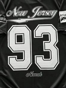 EVRINFINITE 男士黑色数码印花 T 恤和星星图案，休闲涤纶圆领 T 恤，可机洗 - 彩色 - 查看 5