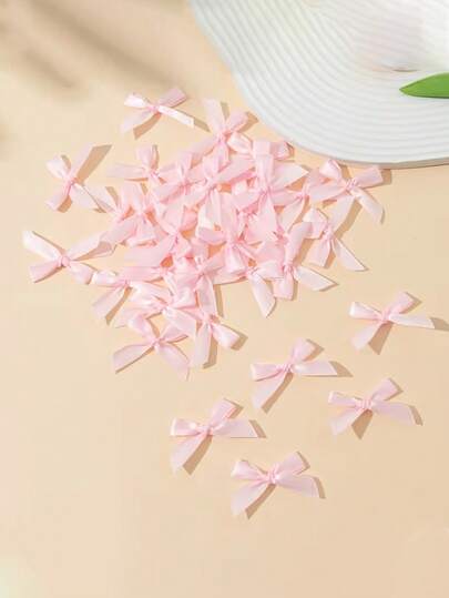 20个粉色缎带蝴蝶结礼品包装，适用于香槟酒瓶、蛋糕、糖果袋、DIY手工、礼物、婚礼、婴儿派对、婚前派对、圣诞节、生日、户外派对、露营、万圣节圣诞礼物