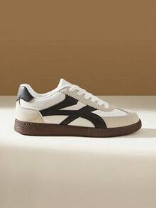 CUCCOO EASI 女士时尚百搭休闲平底鞋 - 白灰pu - 查看 3