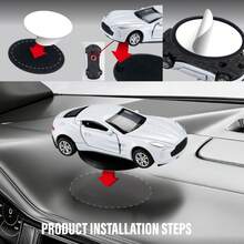 1PC Alloy Drift Car, [Dynamic Decoration] Dynamic Drift Car Dashboard Decoration, Iron Material, Uncharged Power Mode, Novelty Model With Physics-Based Movement For Vehicle Interior Accessory, Car Accessories A Stylish, Classic, And Sophisticated Car Ornament, Available In White, Red, Black, And Blue. A Simple Yet Luxurious Design, Perfect For Car Decoration, - multicolor - View 5