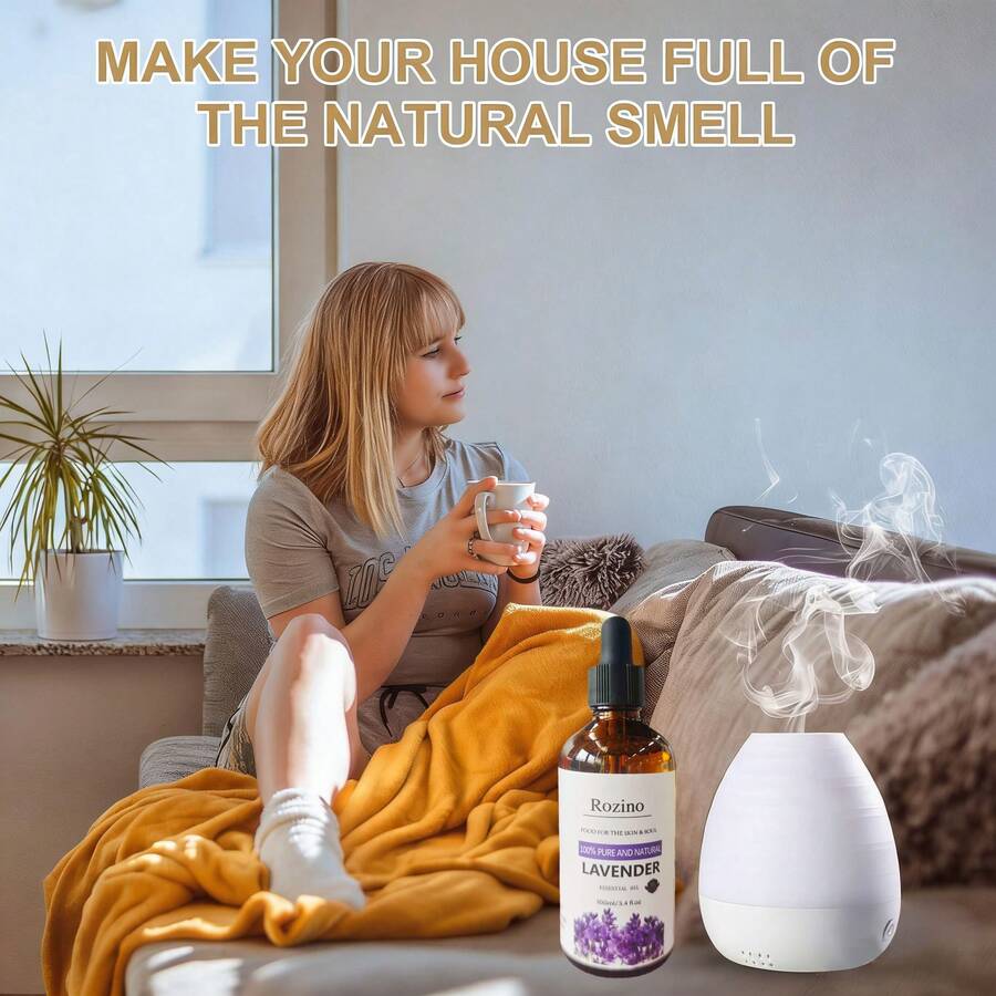 1 botol Minyak Esensial Lavender 100ml: 100% Minyak Esensial Tanaman Murni, Cocok untuk Pijat, Mandi, Perawatan Kulit, Wajah, Tubuh, Kuku, dan Perawatan lainnya. - Multi Aroma - View 1