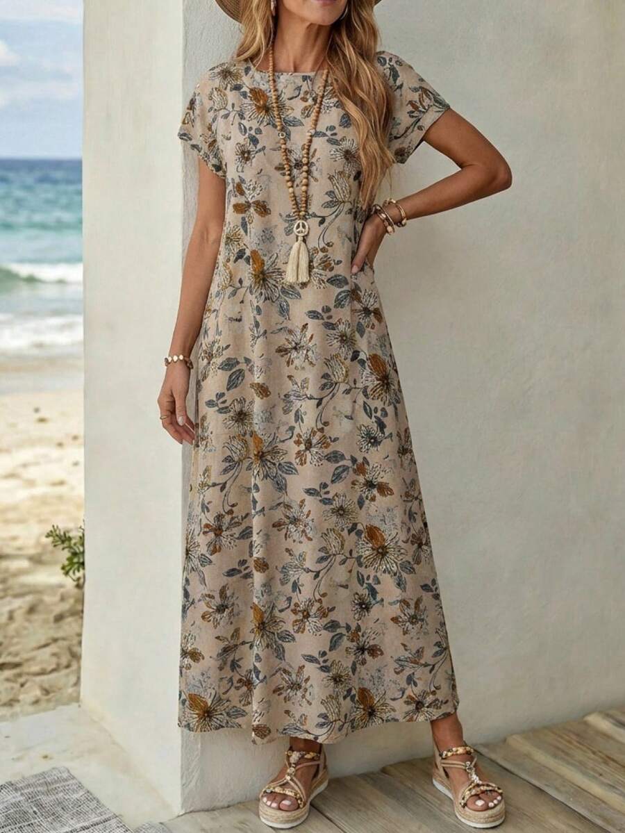 EMERY ROSE Vestidos largos de mujer para vacaciones de verano - Multicolor - Ver 1