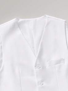 Officeau 男士新郎婚礼西装套装 高品质礼服外套 西裤马甲 男士三件套 正式修身燕尾服 舞会西装 商务社交 正式燕尾服 舞会西装 工作办公西装 - 白色 - 查看 13