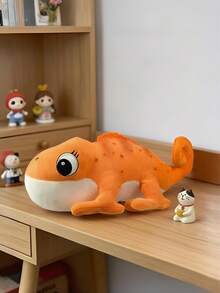 POKOJA LAND Juguete de peluche realista de camaleón, apariencia de camaleón simulada, opciones de color verde, azul y naranja, tela suave, almohada decorativa para el hogar, es un regalo de cumpleaños y sorpresa para Halloween, Pascua, Acción de Gracias, Día del Niño y otros días festivos - Multicolor - Ver 5