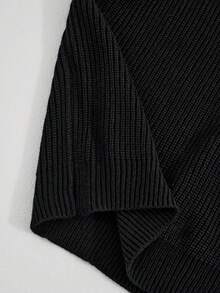RONVEXI Camiseta casual de manga corta de punto acanalado de unicolor para hombre, verano - Negro - Ver 7
