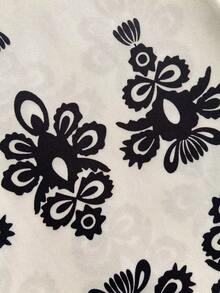 Franclia Women's New Casual High Waist Printed Wide Leg Pants, Versatile - Apricot - View 4