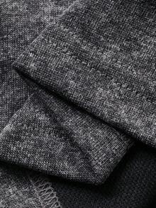 DAZY Women's Round Neck Short Sleeve Distressed Fabric Printed Loose Pullover Casual T-Shirt - Black - View 10