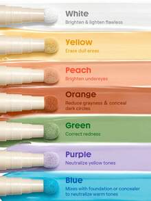 Complexion Boost Color Correcting Concealer-Peach Brand Beauty Makeup Face Paint Cosmetic For Women Girls Perfect For Spring Summer Ideal For Y2K Fancy Fashion Suitable For Birthday Mother'S Day Gift Rave Party Ready Best Color - Peach - View 4