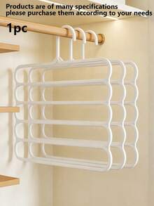 Estantería de almacenamiento para armario de 10 piezas/8 piezas/5 piezas/4 piezas/2 piezas/1 pieza, Estantería de plástico para bufandas de 5 niveles, Estantería para pantalones - Multicolor - Ver 8