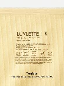 LUVLETTE Paquete de 3 bragas de algodón de cintura alta para mujer - Multicolor - Ver 8