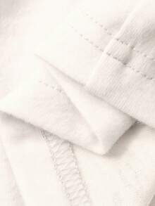 DAZY 2件套女士蝴蝶印花修身短袖T恤和宽松长裤睡衣套装，夏季 - 白色 - 查看 5