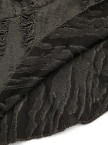 Calvaya Fashionable Casual Vacation French Retro Elegant Asymmetrical Hem Ruffle Texture Camisole Ruffle Top Asymmetrical Tops For Women Ruffle Tops Women - Grey - View 3