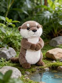 MINKOJA - BESTSELLERS 可爱的水獭毛绒玩具，仿真水獭造型，采用貂毛材质，触感柔软，是送给动物爱好者的理想礼物。它既是生日礼物，也是各种节日礼物的绝佳选择，还可作为沙发床表面的装饰摆件。 - 彩色 - 查看 9