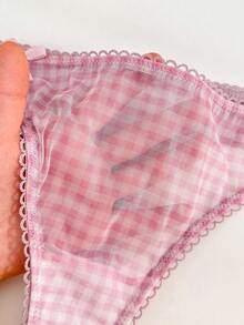 PetitDoll 2件装女士蝴蝶结钢圈软杯文胸套装 - 粉色 - 查看 10