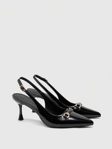 CUCCOO BIZCHIC Women Heeled Sandals Spring Shoes Summer - Black - View 7