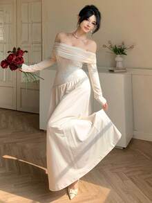 DAZY Women Midi Dresses - Beige - View 8