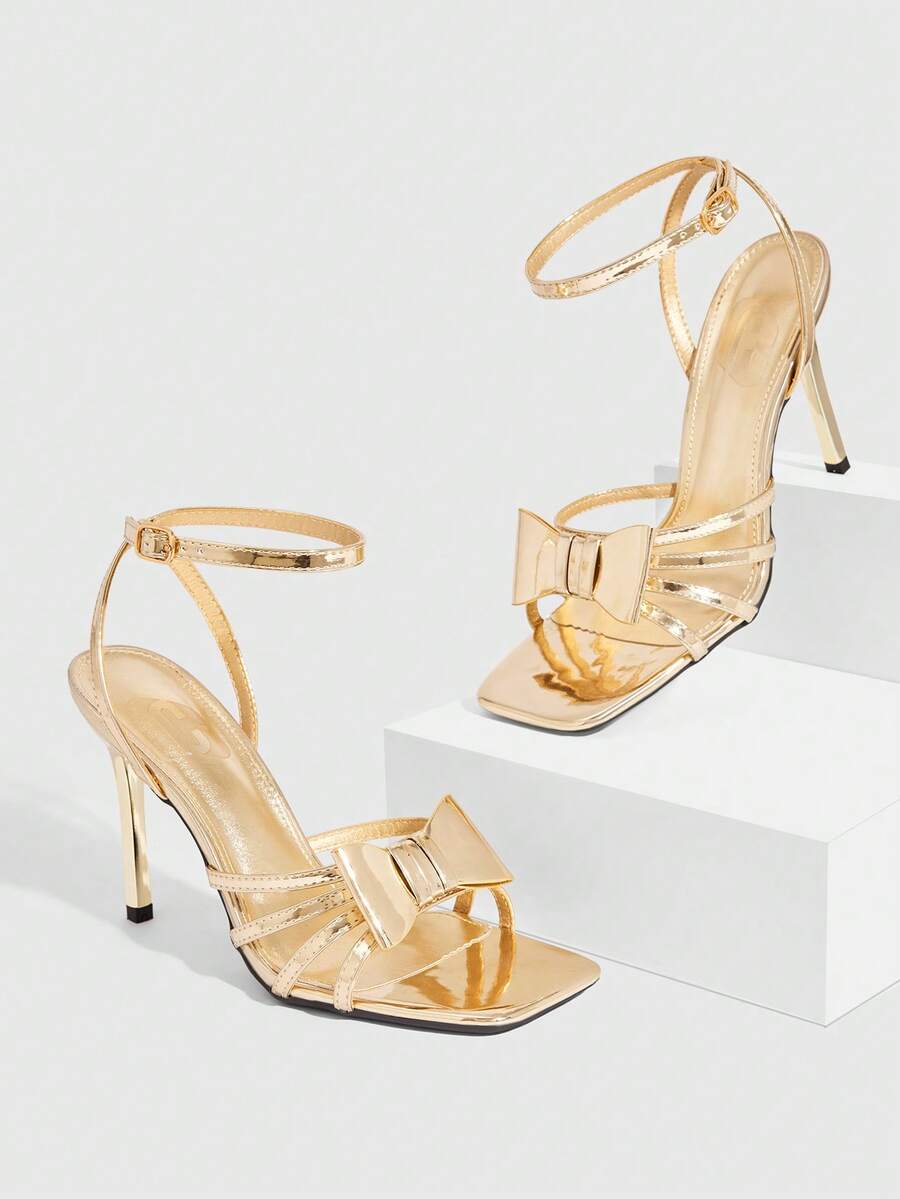 CUCCOO SZL Women Heeled Sandals Spring Shoes Summer - Medium gold - View 1