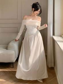 DAZY Women Midi Dresses - Beige - View 5