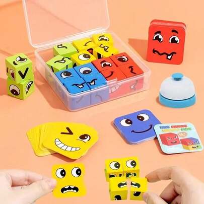 MINKOJA MINKOJA 1Set Magic Cube Face Changing Game Changing Cards(Suitable For Ages 3+)