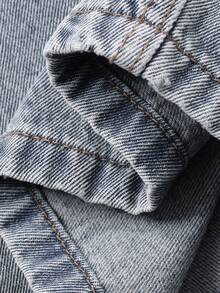 DAZY Women's Regular Waist Loose Straight Leg Casual Jeans - Light Wash - View 7