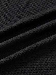 Officeau 1 Áo thun nam dài tay cổ Henley màu đen, cổ áo Henley dệt gân, chất liệu vải dệt kim mềm mại, chống xù lông và biến dạng, chống nhăn, dễ bảo quản, phong cách cổ điển giản dị, đa năng cho sinh hoạt hàng ngày, đi làm, giải trí, hoạt động ngoài trời, phong cách quý tộc xưa. - màu đen - Xem 5