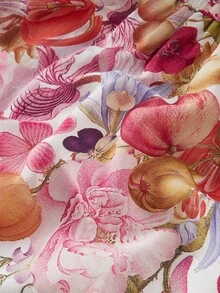 ZEYLAH FLORAL PRINT ZIPPER DRESS - Multicolor - View 7