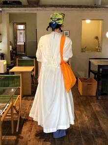 DAZY Đầm midi họa tiết hoa kiểu Hàn Quốc 2 trong 1 dành cho nữ, thích hợp cho kỳ nghỉ hè. - trắng - Xem 2