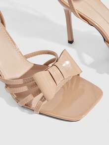 CUCCOO SZL Sandalias de tacón para mujer - Albaricoque espejo - Ver 5