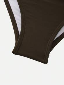 Swim Oasis 26SS 女士春夏沙滩套装，三件套，优雅社交名媛复古波西米亚风，精致海星金属装饰扣，吊带背心式泳衣和裹身裙，高级套装棕色泳装，女士端庄两件套泳衣，棕色两件套女士沙滩裙套装，棕色泳装大码 - 棕色 - 查看 9