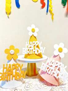 可折叠花朵生日帽 - 派对拍照道具、蛋糕装饰及场景布置 - 多色-5個顏色 - 查看 8