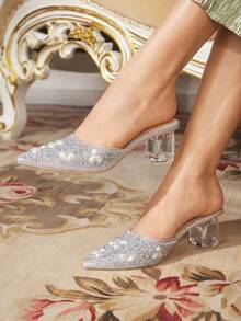 CUCCOO TILAWA Tacones para mujer - Gris plateado - Ver 2