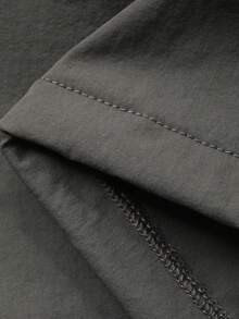 Dazy Kids Bộ áo sơ mi không tay có mũ kiểu Hàn Quốc cho bé trai - Xám - Xem 3