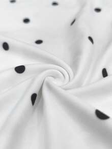 Resyla Áo tank top cổ tròn ôm dáng, họa tiết chấm bi, thích hợp mặc mùa hè. - Nhiều màu - Xem 4