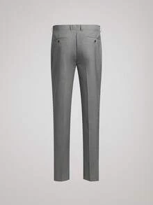 Officeau Caelus 三件套男士修身正装西装，高品质商务/社交/婚礼礼服套装，包含外套、裤子和马甲。 - 淺灰色 - 查看 10