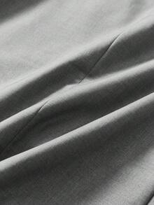 Officeau Caelus 三件套男士修身正装西装，高品质商务/社交/婚礼礼服套装，包含外套、裤子和马甲。 - 淺灰色 - 查看 16