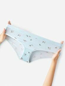 LUVLETTE 3条装纯棉中腰三角裤女士内裤套装 - 彩色 - 查看 6