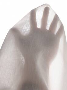 青少年男士绅士风白色领亚麻混纺长袖衬衫，百搭绅士装扮，适合商务、上学、生日派对、日常休闲穿着，优雅简约设计。 - 白色 - 查看 5