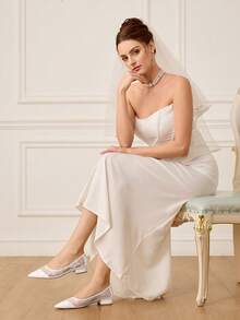 CUCCOO HITCHD 女士鞋履 经典时尚 婚礼 女士平底鞋 白色网面透气 优雅通勤 女士鞋履 婚纱礼服 女士鞋履 - 白色 - 查看 8