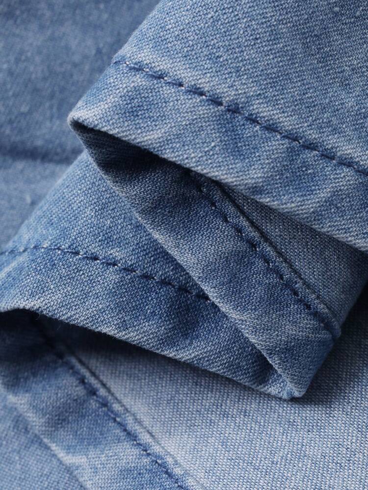 Women's Scoop Neck Sleeveless Short Camisole Dress With Bow Tie Back, Casual Short Denim Dress