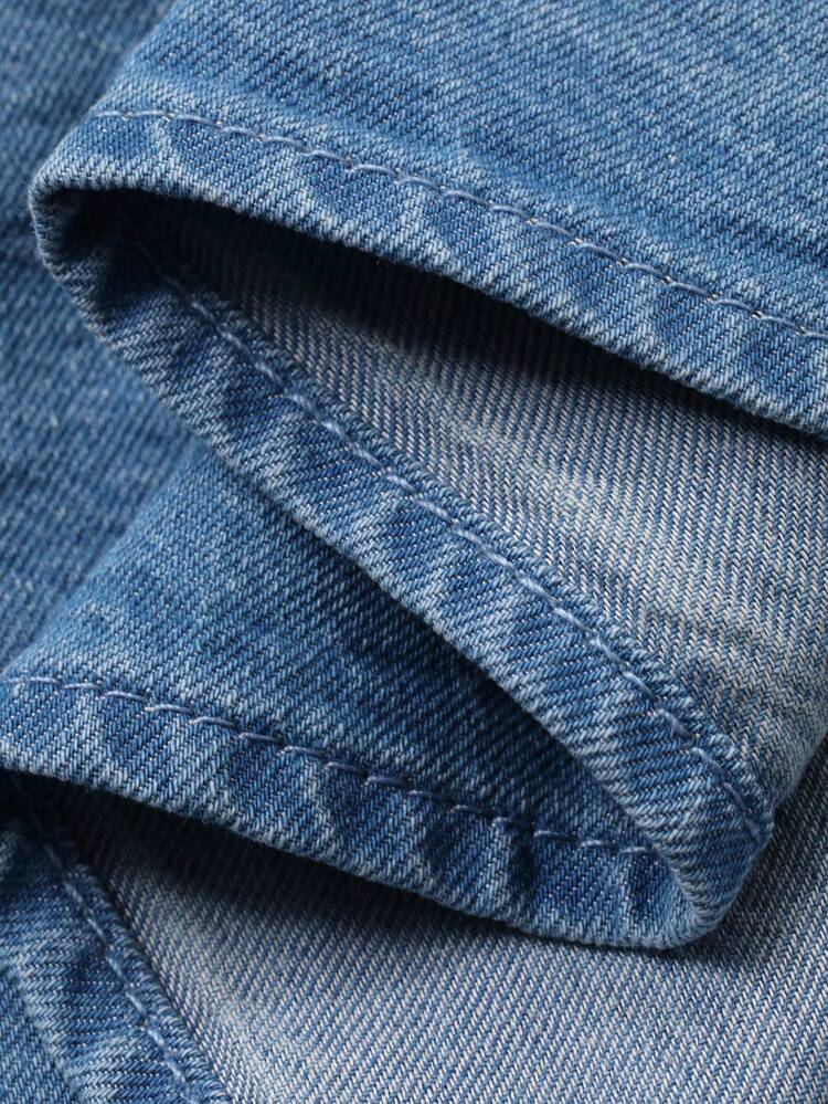 Women's Lace-Up Cake Skirt, Casual Sleeveless Long Denim Dress Summer Boho