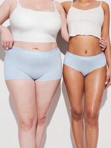 LUVLETTE 3条装纯棉中腰三角裤女士内裤套装 - 彩色 - 查看 14