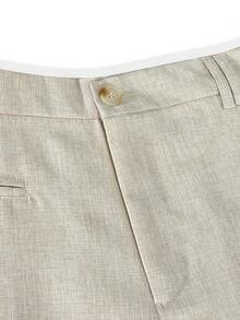 Calvornis Quần tây nam công sở kẻ sọc dệt kim - Màu be - Xem 5