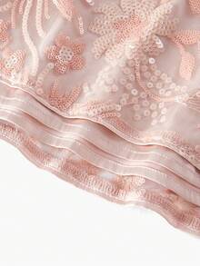 ZEYLAH 亮片刺绣正式晚礼服 - 藕粉色 - 查看 5