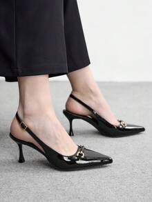 CUCCOO BIZCHIC Women Heeled Sandals Spring Shoes Summer - Black - View 4