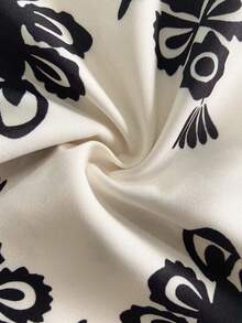 Franclia Women's New Casual High Waist Printed Wide Leg Pants, Versatile - Apricot - View 3