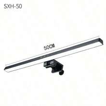 1 Tira de luz negra para monitor de computadora de 50cm/33cm, Luz de pantalla, Tira de luz LED para pantalla adecuada para área de trabajo, Luz de pantalla regulable con temporizador, Adecuada para escritorio/oficina/hogar/juegos, Luz de pantalla con control táctil, Colección para lámpara de protección visual - USB - Ver 11