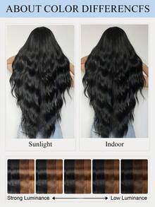 10片双孔注塑发片，双扣设计，自然拉丝式微型发，沙龙级自然外观假发，高品质真人发丝 - 彩色 - 查看 16