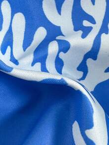 SHEIN Swim Mod 女士随机印花露背金属饰品比基尼套装，春夏款 - 彩色 - 查看 6